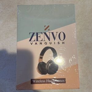 Zenvo vanquish, wireless headphones. New never opened black in color.
